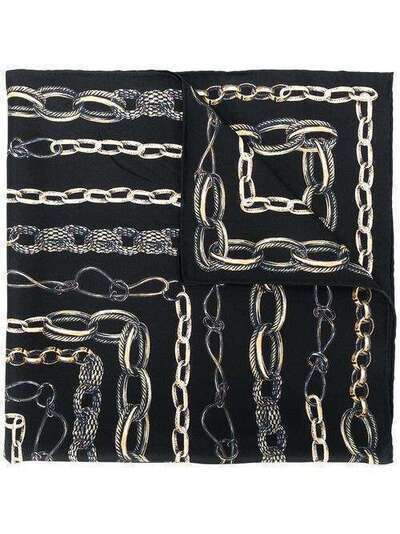 Alexander McQueen chain print bandana scarf 6210103001Q
