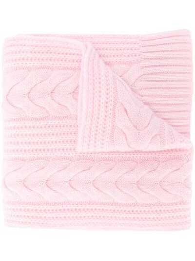 N.Peal cable-knit cashmere scarf NPA000105C