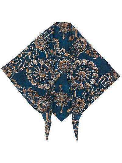 Brunello Cucinelli шарф с геометричным принтом MH973SX189C6901