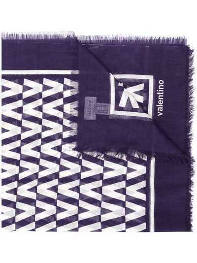 Valentino шарф с оптическим принтом логотипов RU2EB030BWV