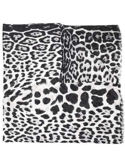 Saint Laurent шарф с леопардовым принтом 5044783Y009