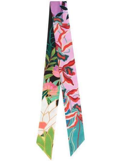 Valentino Garavani платок с цветочным принтом TW0E6017EIC