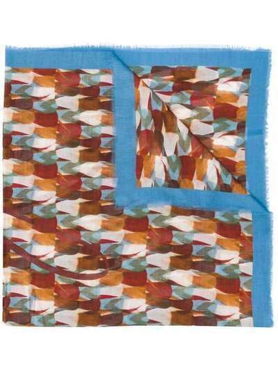 Mulberry трикотажный шарф с геометричным принтом VS4426346D159