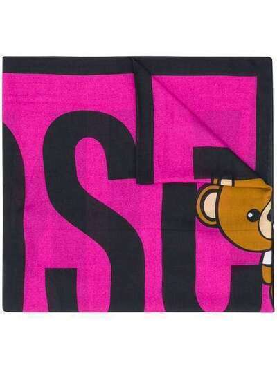 Moschino logo teddy scarf 50139M5345