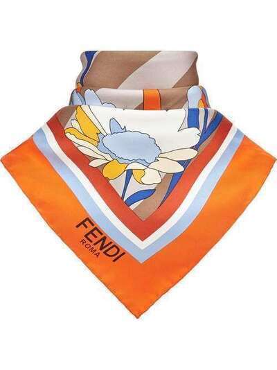 Fendi платок с цветочным принтом FXT103A3S4