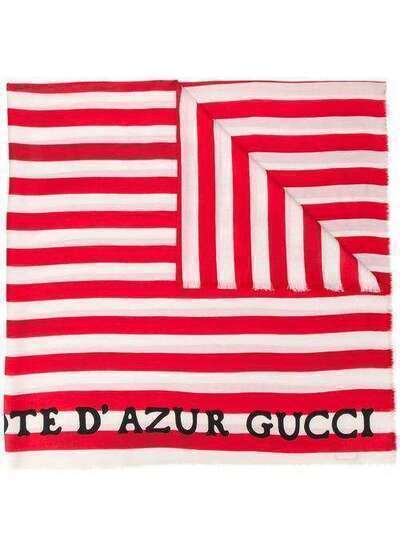 Gucci платок в полоску c логотипом 5727833GA40