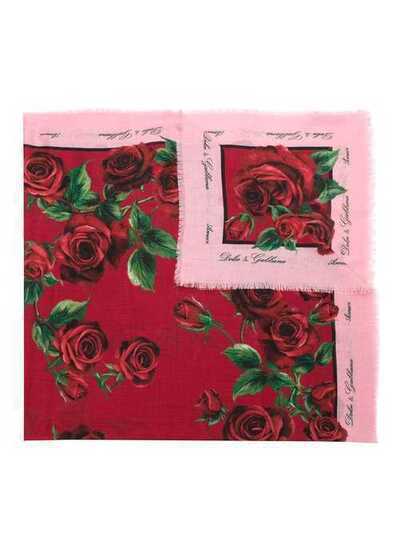 Dolce & Gabbana шаль с цветочным принтом FS209AGDL55