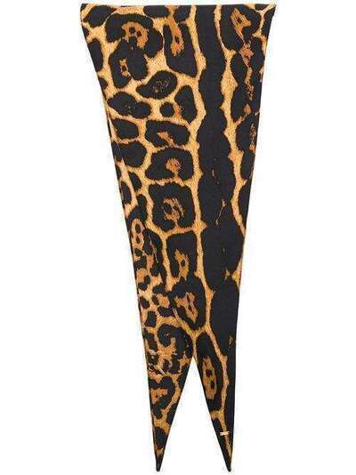 Saint Laurent шарф с леопардовым принтом 6099123Y001