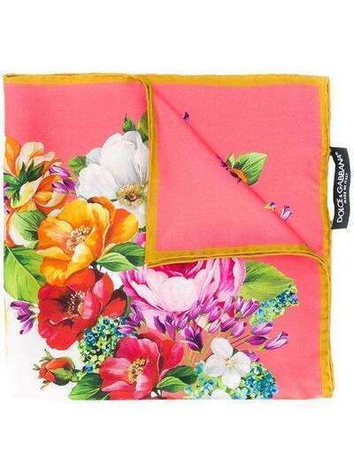 Dolce & Gabbana маленький платок с цветочным принтом FN093RGDS50