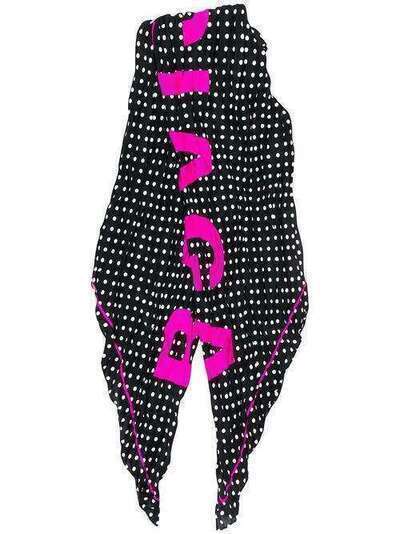 Balenciaga шарф в горох с логотипом 576145302B1