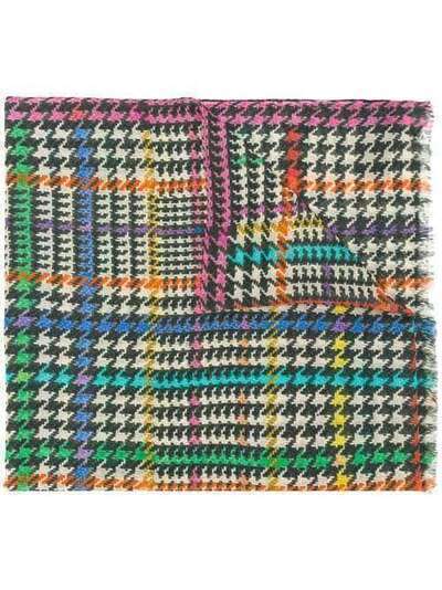 Etro mixed houndstooth scarf 117774625