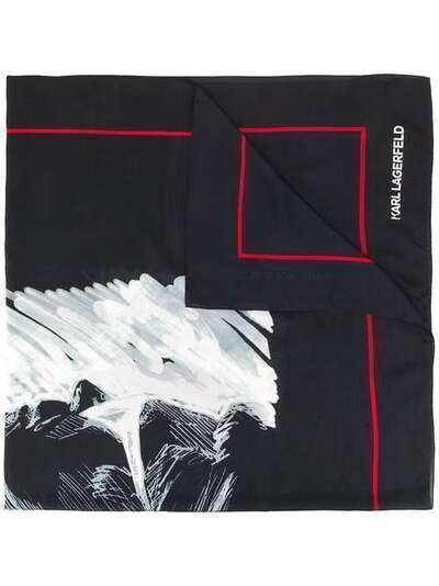 Karl Lagerfeld платок с абстрактным принтом 200W3307999