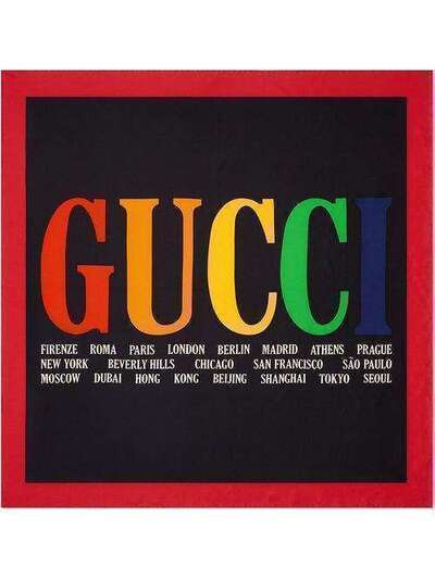 Gucci платок с принтом 'Gucci Cities' 5289523G001
