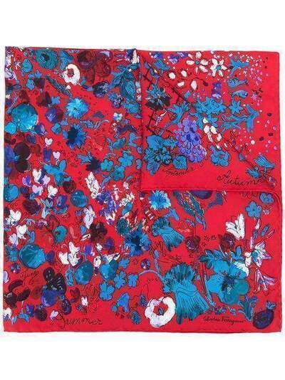 Salvatore Ferragamo шарф с цветочным принтом 726126