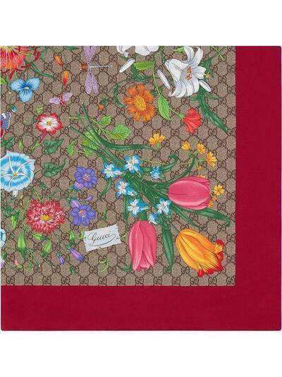 Gucci платок с принтом Flora 6025853G001