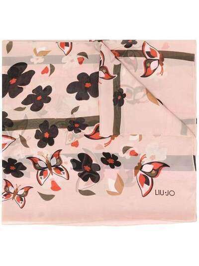 LIU JO платок с цветочным принтом 2A0048T0300
