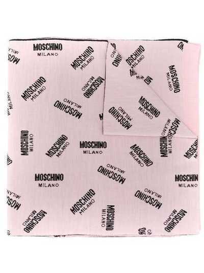 Moschino шарф Milano вязки интарсия с логотипом 30633M2114