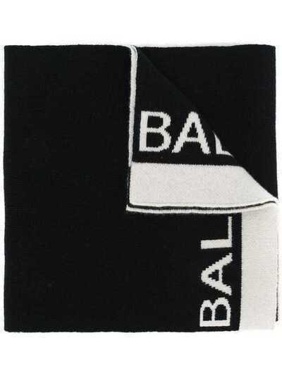 Balmain logo knit scarf W8HA619M380