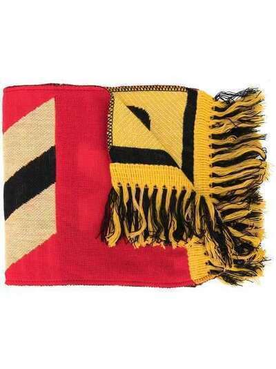 M Missoni шарф с вышитым логотипом и бахромой 2DS000252W0039