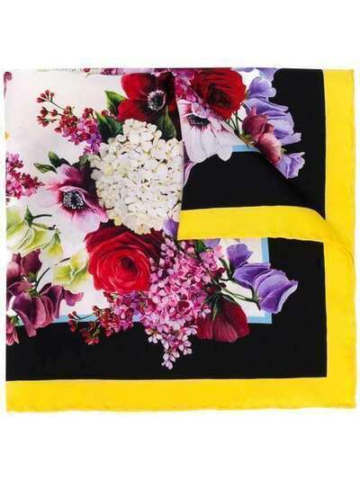 Dolce & Gabbana классический платок с цветочным принтом FN093RGDL88