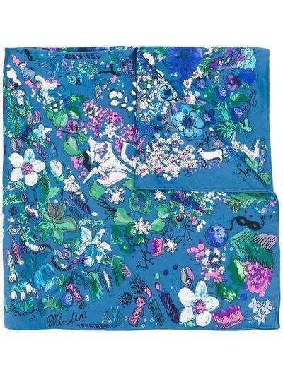 Salvatore Ferragamo шарф с цветочным принтом 726124