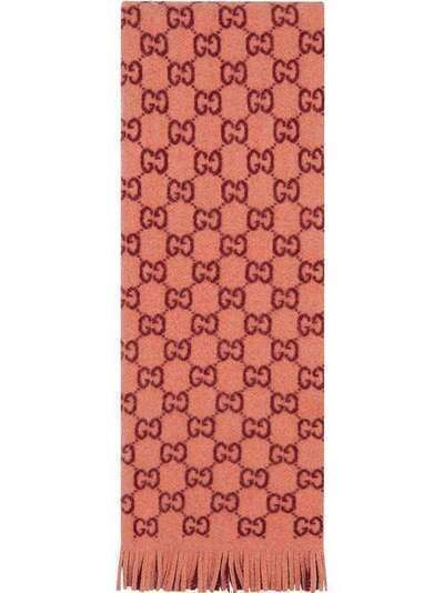 Gucci жаккардовый шарф с узором GG 6071403G206