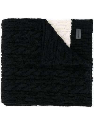 Saint Laurent длинный шарф фактурной вязки 5840464Y206
