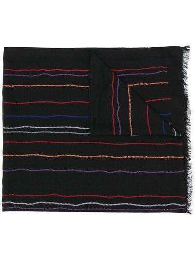 Paul Smith chain stitching wool scarf M1A114FAS04