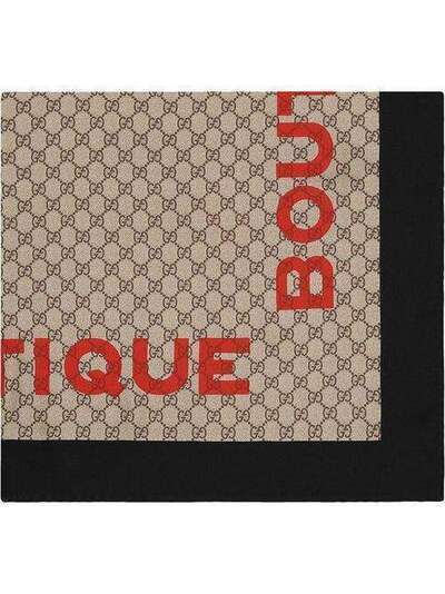 Gucci платок с монограммой и принтом Boutique 6231333G001