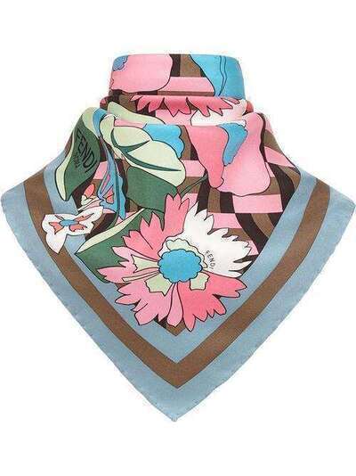 Fendi шейный платок с цветочным принтом FXT091A3S2