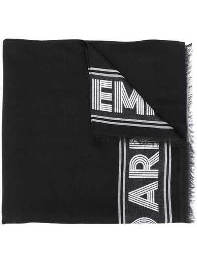 Emporio Armani шарф с вышитым логотипом 6352059A339
