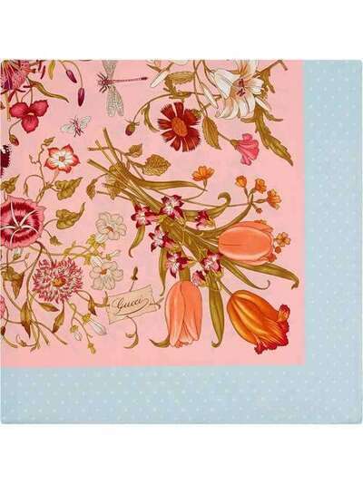 Gucci платок с принтом Flora 5778403G001