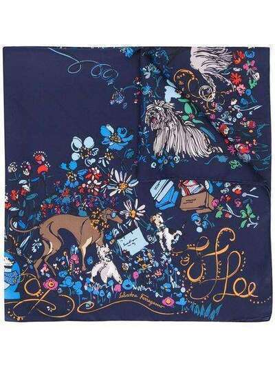 Salvatore Ferragamo платок с цветочным принтом 735107