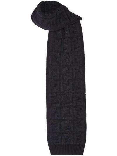 Fendi фактурный шарф с логотипом FF FXT283AALX