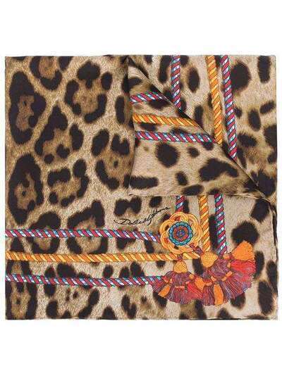 Dolce & Gabbana платок с леопардовым принтом FN093RGD994