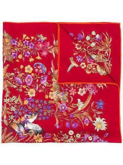 Salvatore Ferragamo платок с цветочным принтом 715584
