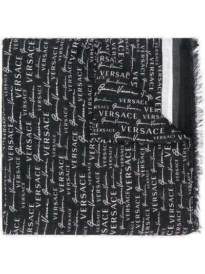 Versace шарф GV Signature с бахромой IFO1401A233156