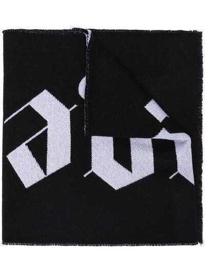 Palm Angels шарф вязки интарсия с логотипом PMMA007F195720191001
