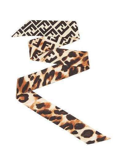 Fendi платок с леопардовым принтом FXT011A6DL