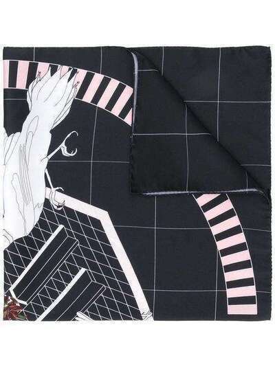 Cédric Charlier платок с абстрактным принтом A33029031