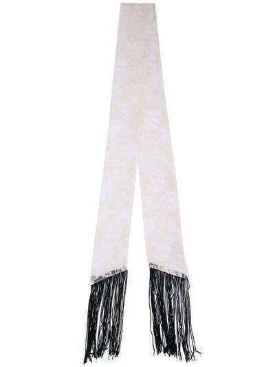 Ann Demeulemeester прозрачный шарф с цветочным узором 19018626112099