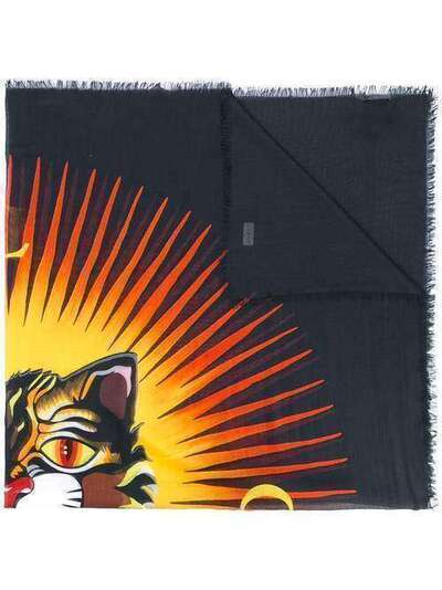Gucci платок с принтом 'Angry Cat' 4758954G865