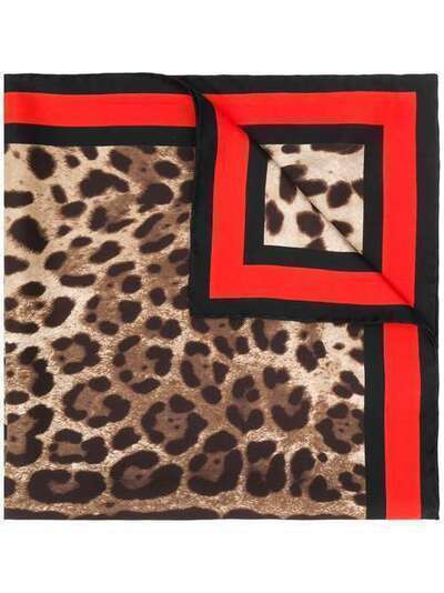 Dolce & Gabbana платок с леопардовым принтом FN092RGDQ77