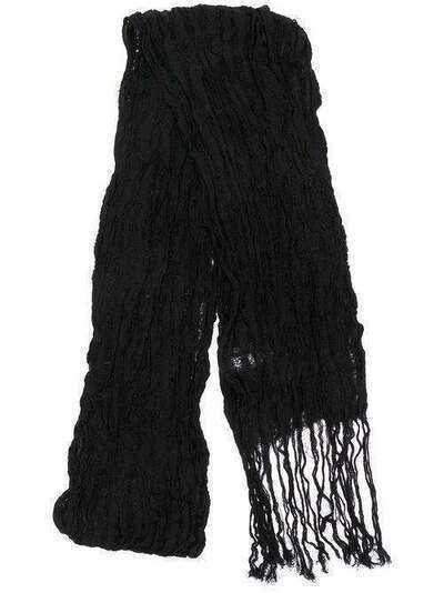 Yohji Yamamoto шарф с бахромой HNL02968