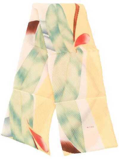 Etro плиссированный шарф с абстрактным принтом 150637707