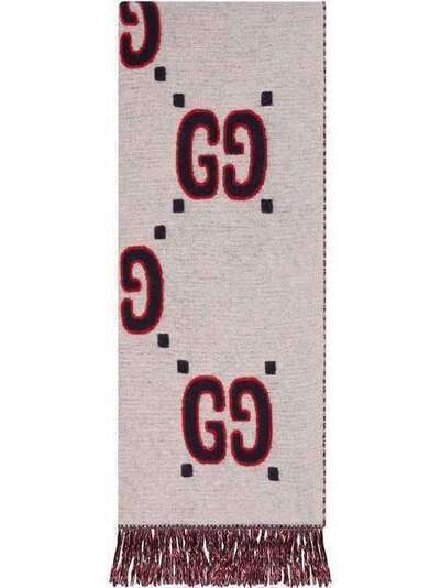 Gucci шарф вязки интарсия с логотипом GG 5975284GA59