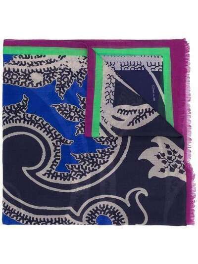 Etro кашемировый шарф с принтом пейсли 117775041