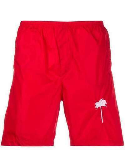 Palm Angels плавки-шорты с принтом и логотипом PMFA006S203090472001
