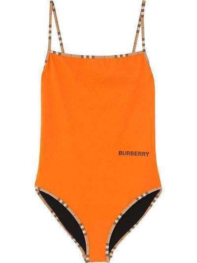 Burberry купальник с окантовкой в полоску Icon Stripe 8030118