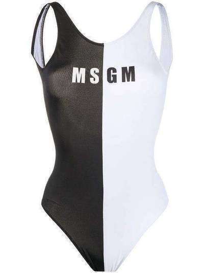 MSGM монохромный купальник с логотипом 2841MDF03207222